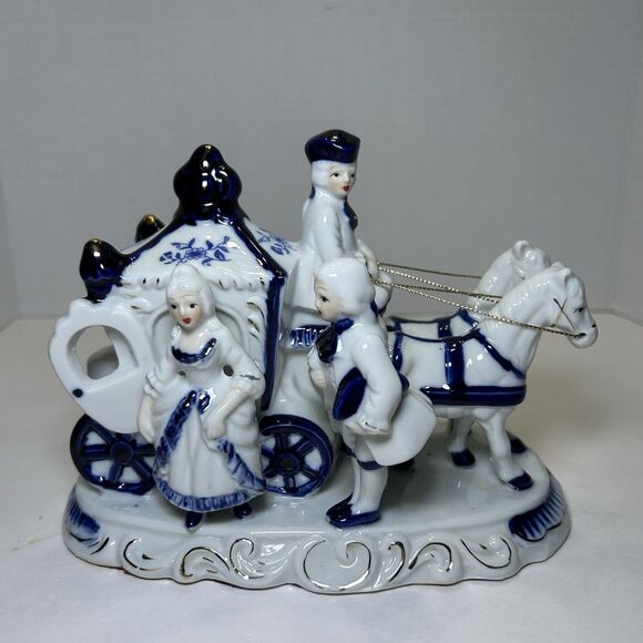 Vintage Victorian/Colonial George And Martha Washington Porcelain Figure - Picture 1 of 5